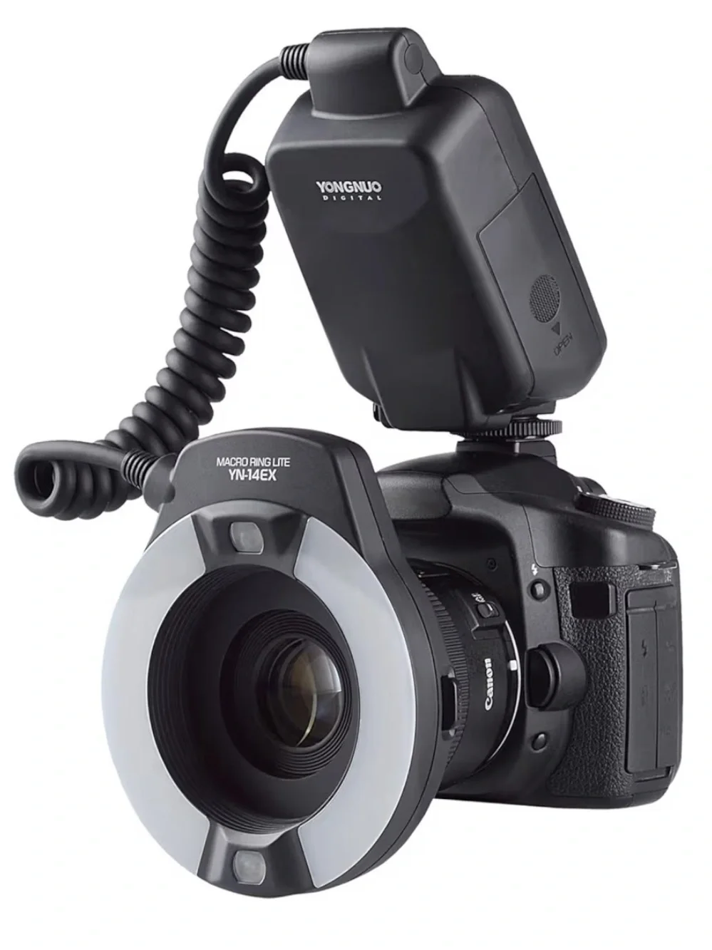 YONGNUO Macro Ring Lite YN-14EX Flash for Canon Cameras - Black